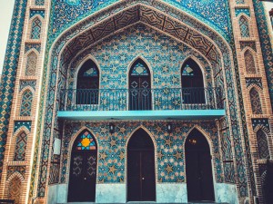 Exterior of public bath in Tbilisi Georgia